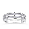0.50ct TDW Diamond Pave Signet Ring in 9ct White Gold