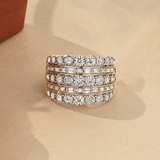 1.00ct TW Diamond Cluster Dress Ring in 9ct Yellow Gold