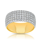 1.50ct TW Diamond Pavè Dress Ring in 18ct Yellow Gold
