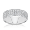 1.00ct TW Diamond Pavè Dress Ring in 18ct White Gold
