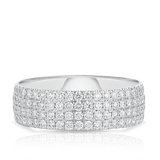 1.00ct TW Diamond Pavè Dress Ring in 18ct White Gold