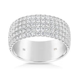 1.50ct TW Diamond Micro Pavè Ring in 9ct White Gold