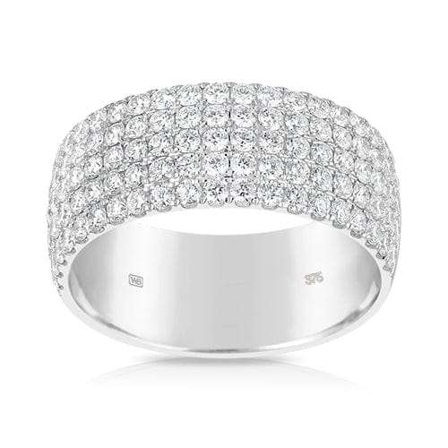 1.50ct TW Diamond Micro Pavè Ring in 9ct White Gold