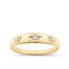 0.10ct TDW Diamond Star Set Ring in 9ct Yellow Gold