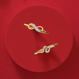 Diamond Infinity Ring in 9ct Yellow Gold