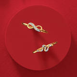 Diamond Infinity Ring in 9ct Yellow Gold