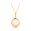 15mm Mabe Pearl Pendant in 9ct Yellow Gold