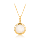 15mm Mabe Pearl Pendant in 9ct Yellow Gold
