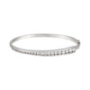 2.00ct TW Diamond Oval Bangle in 18ct White Gold