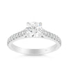1.24ct TW Round Brilliant Cut Diamond Engagement Ring in 18ct White Gold