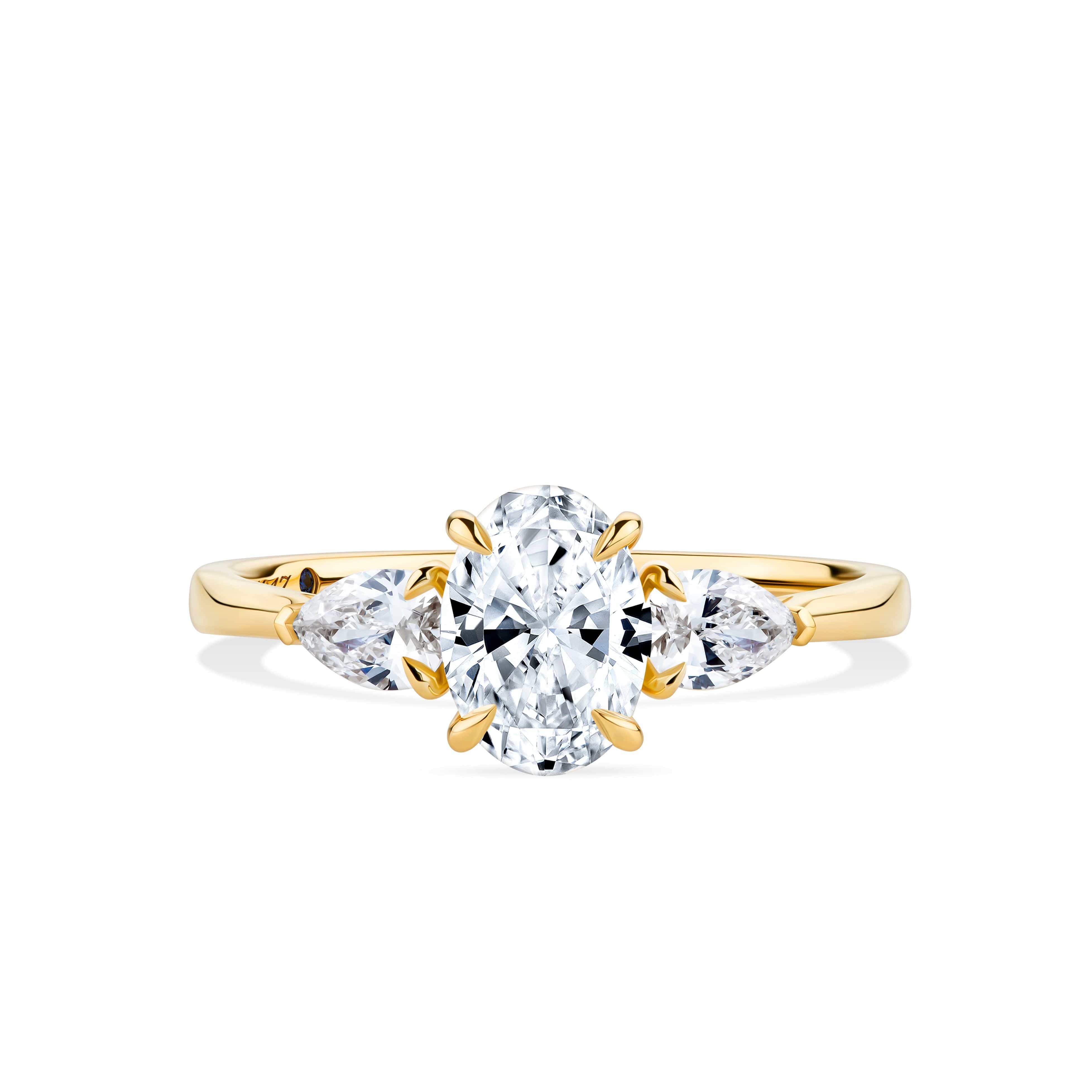 1917™ 1.36ct TW Diamond Three Stone Engagement Ring in 18ct Yellow Gold