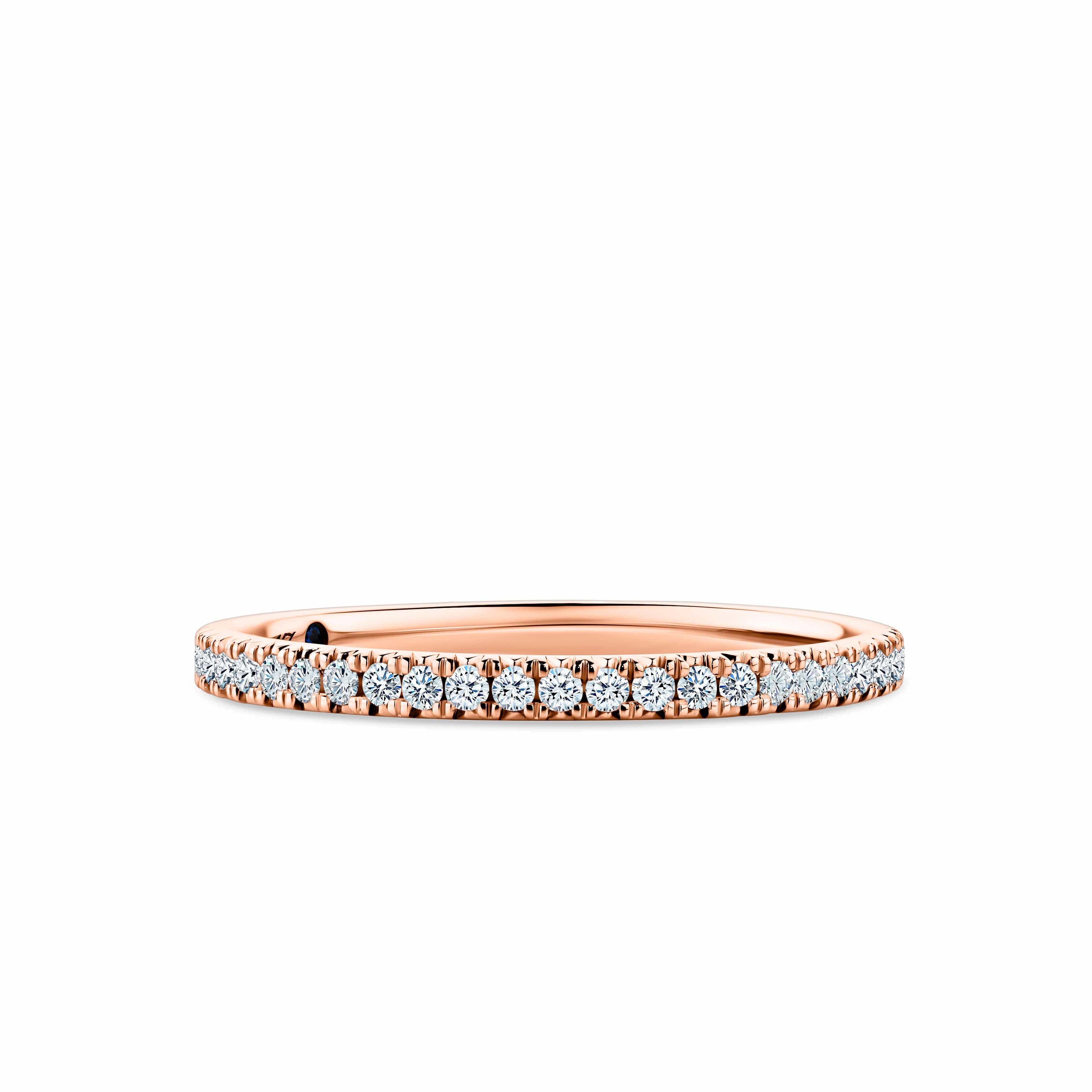 1917™ 0.21ct TW Diamond Pave Wedding Band in 18ct Rose Gold