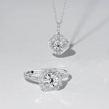 1917™ 0.52ct TW Diamond Halo Pendant in 18ct White Gold