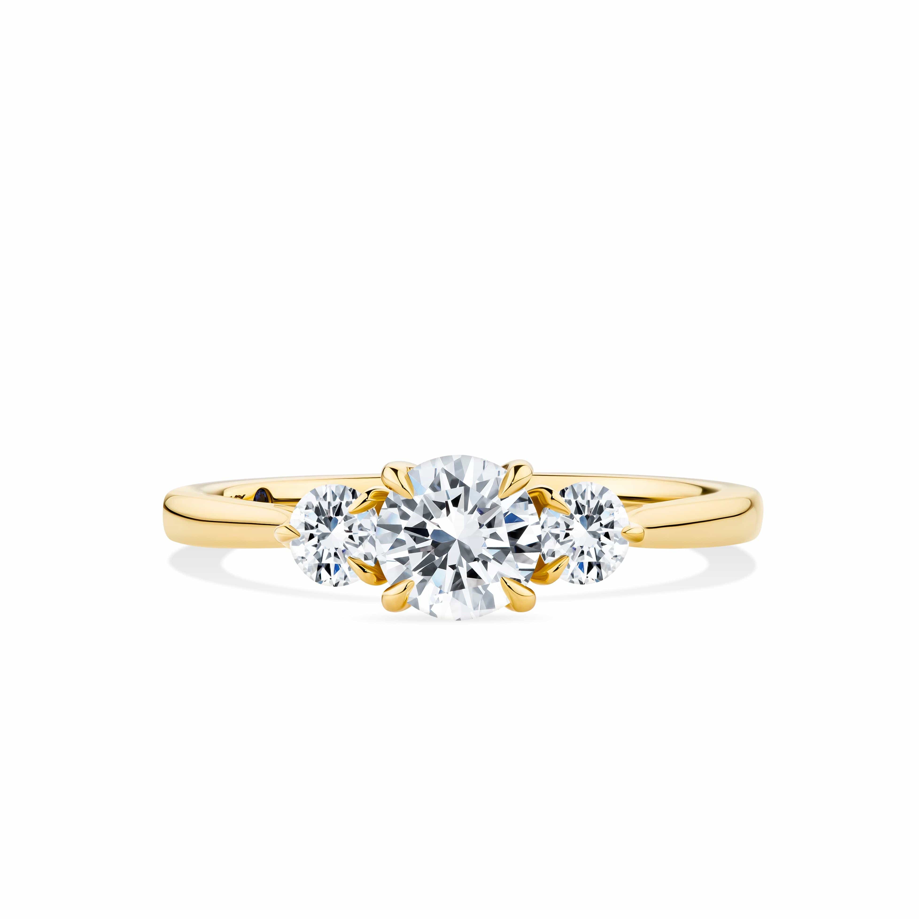 1917™ 0.87ct TW Diamond Three Stone Engagement Ring in 18ct Yellow Gold