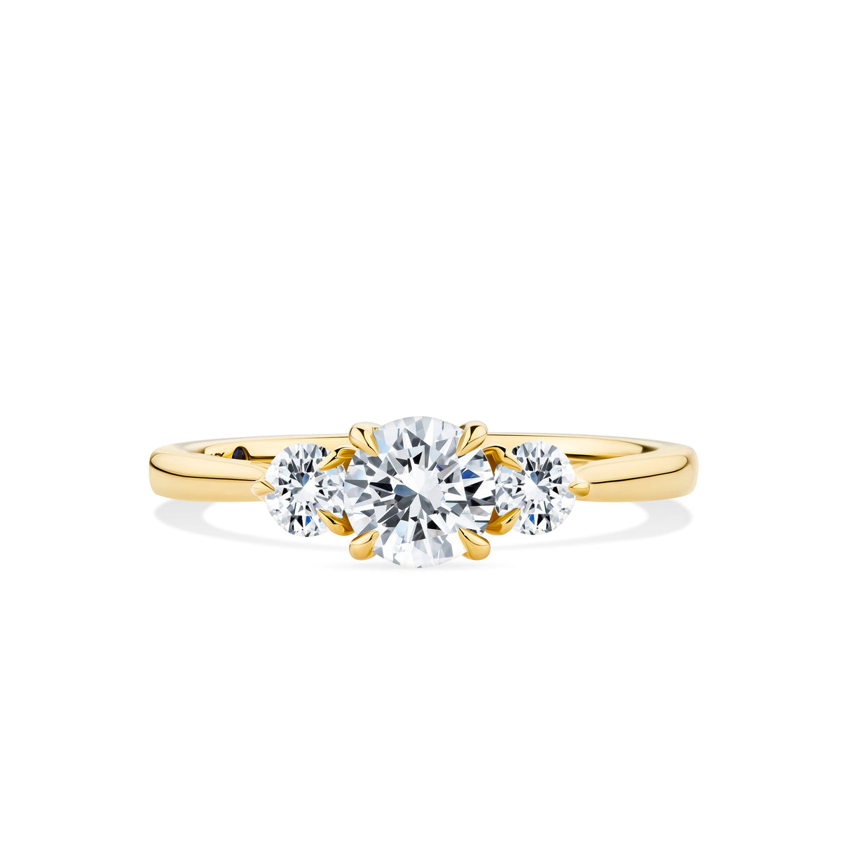 1917™ 0.87ct TW Diamond Three Stone Engagement Ring in 18ct Yellow Gold - Wallace Bishop