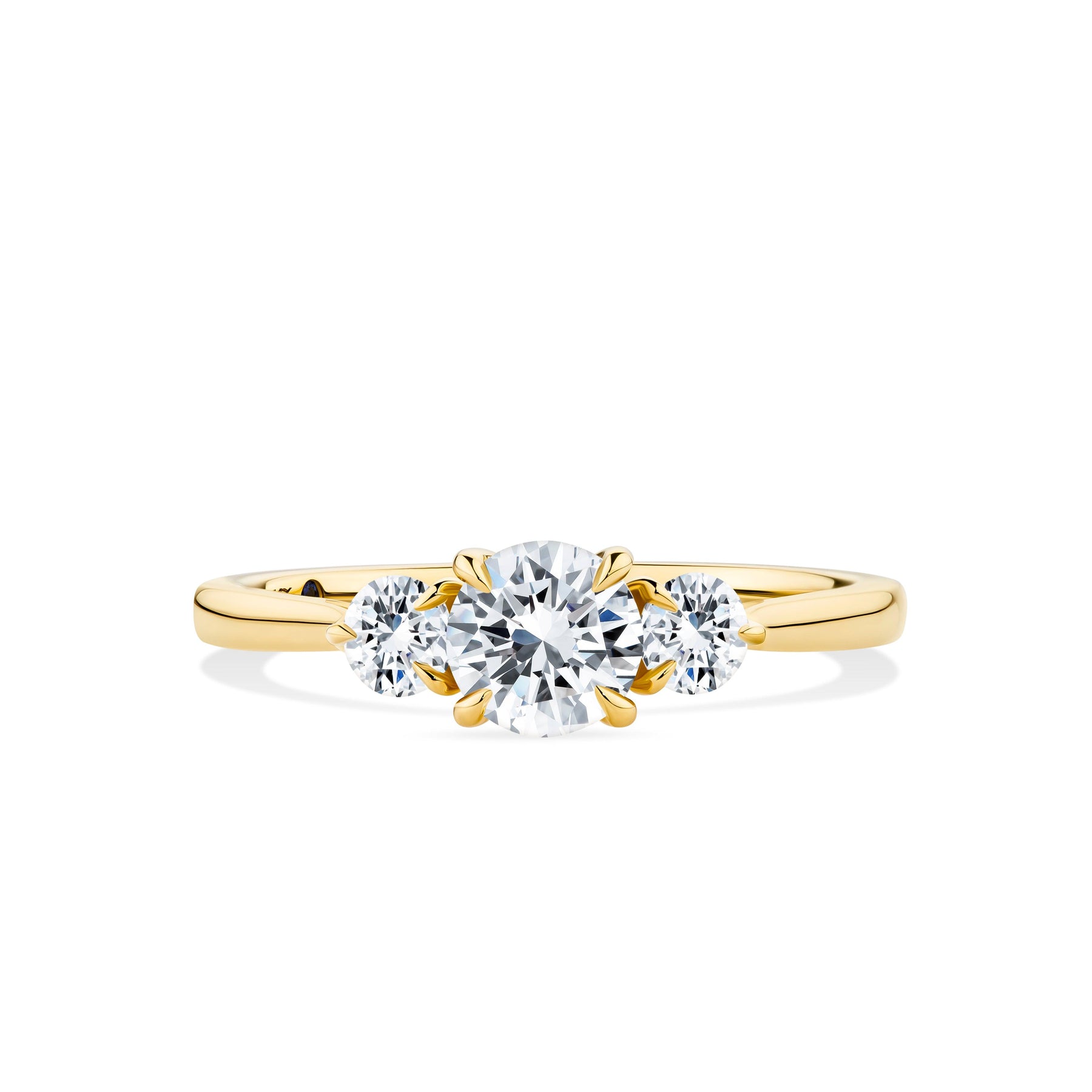 1917™ 0.87ct TW Diamond Three Stone Engagement Ring in 18ct Yellow Gold - Wallace Bishop