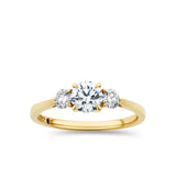 1917™ 0.87ct TW Diamond Three Stone Engagement Ring in 18ct Yellow Gold