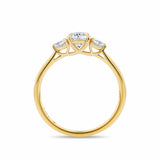 1917™ 0.87ct TW Diamond Three Stone Engagement Ring in 18ct Yellow Gold