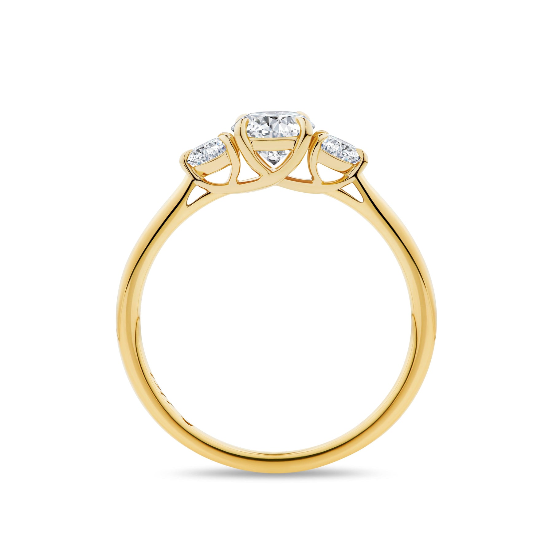 1917™ 0.87ct TW Diamond Three Stone Engagement Ring in 18ct Yellow Gold - Wallace Bishop