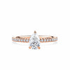 1917™ 0.96ct TW Diamond Pear Solitaire Engagement Ring in 18ct Rose Gold