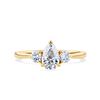 1917™ 0.98ct TW Diamond Pear Three Stone Engagement Ring in 18ct Yellow Gold