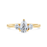1917™ 0.98ct TW Diamond Pear Three Stone Engagement Ring in 18ct Yellow Gold