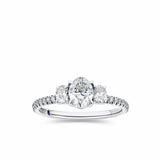 1917™ 1.12ct TW Diamond Three Stone Engagement Ring in 18ct White Gold
