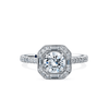 1917™ 1.30ct TW Diamond Vintage Halo Engagement Ring in 18ct White Gold - Wallace Bishop