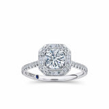 1917™ 1.30ct TW Diamond Halo Engagement Ring in 18ct White Gold