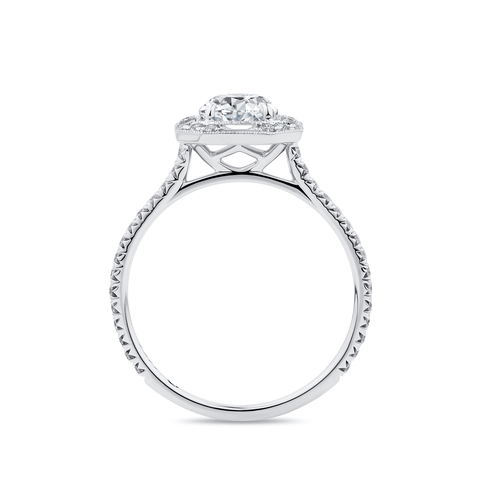 1917™ 1.30ct TW Diamond Halo Engagement Ring in 18ct White Gold
