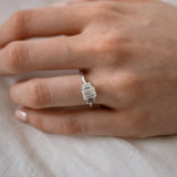 1917™ 1.50ct TW Emerald Trilogy Engagement Ring in 18ct White Gold