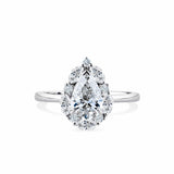 1917™ 1.72ct TW Diamond Vintage Pear Halo Engagement Ring in 18ct White Gold