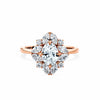 1917™ 1.75ct TW Diamond Vintage Halo Engagement Ring in 18ct Rose Gold