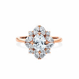 1917™ 1.75ct TW Diamond Vintage Halo Engagement Ring in 18ct Rose Gold