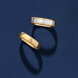 Barrel Ezi Wedding Ring in 9ct Yellow Gold
