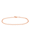 19cm Solid Belcher Link Bracelet in 9ct Rose Gold