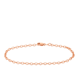 19cm Solid Belcher Link Bracelet in 9ct Rose Gold