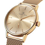August Berg Men's Serenity Gold PVD Quartz Fashion 40mm Watch Champagne Dial 10140D02MGD