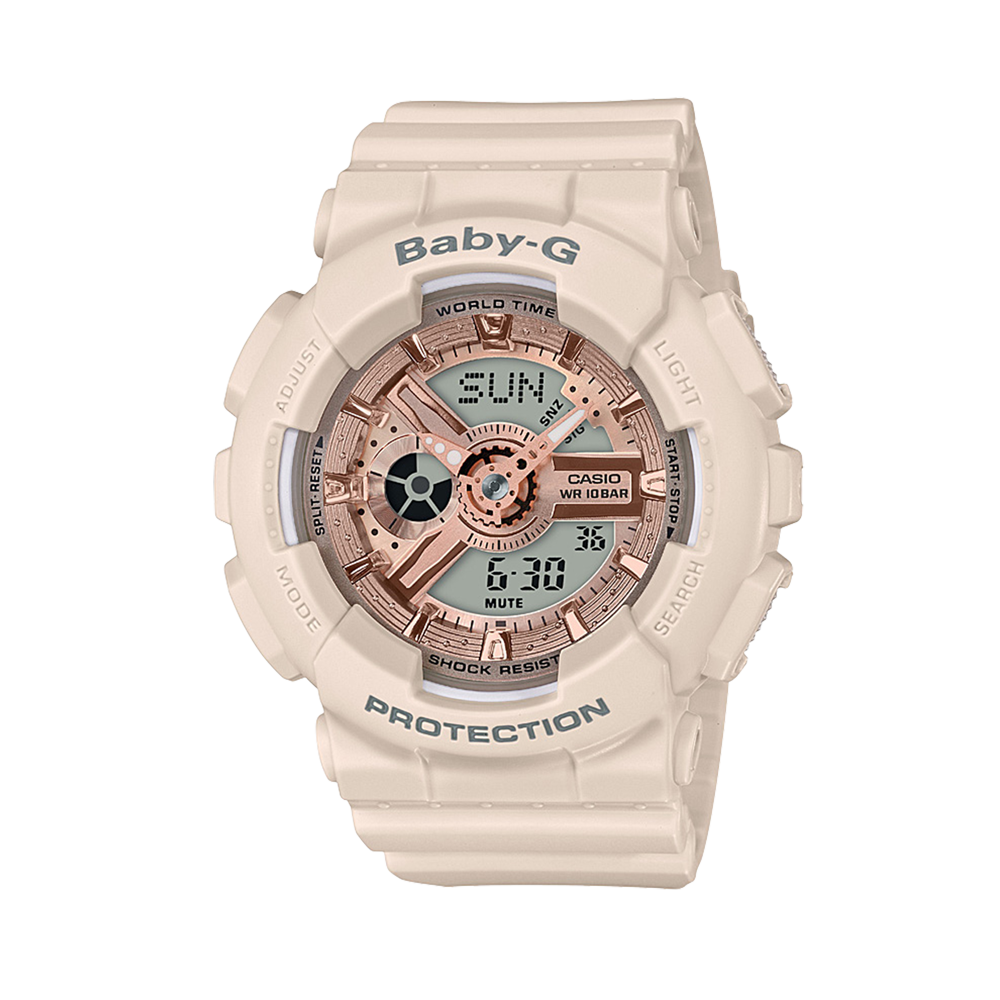 Casio BABY-G Women's Resin Analogue Digital Watch BA110CP-4A
