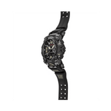 Casio G-SHOCK Mudmaster GWG-B1000-1A solar watch with black resin band, analogue digital display, triple sensor technology, and mud-resistant design.