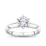1ct TW Diamond Solitaire Engagement Ring in 18ct White Gold