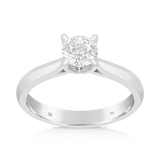 1ct TW Diamond Solitaire Engagement Ring in 18ct White Gold - Wallace Bishop