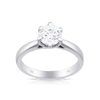 1ct TW Diamond Solitaire Engagement Ring in 18ct White Gold - Wallace Bishop