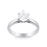 1ct TW Diamond Solitaire Engagement Ring in 18ct White Gold - Wallace Bishop
