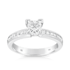 1.00ct TW Diamond Princess Cut Engagement Ring in 18ct White Gold