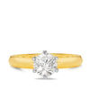 1ct Diamond Solitaire Engagement Ring in 18ct Yellow & White Gold