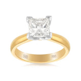 2.00ct Diamond Engagement Ring in 18ct Yellow and White Gold - Wallace Bishop