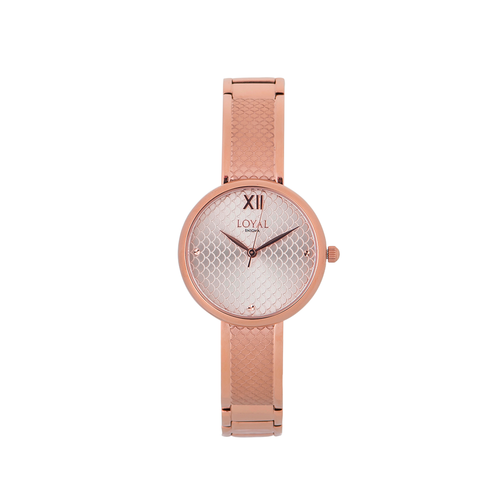Loyal Enigma Women's Rose Plated Quartz Watch