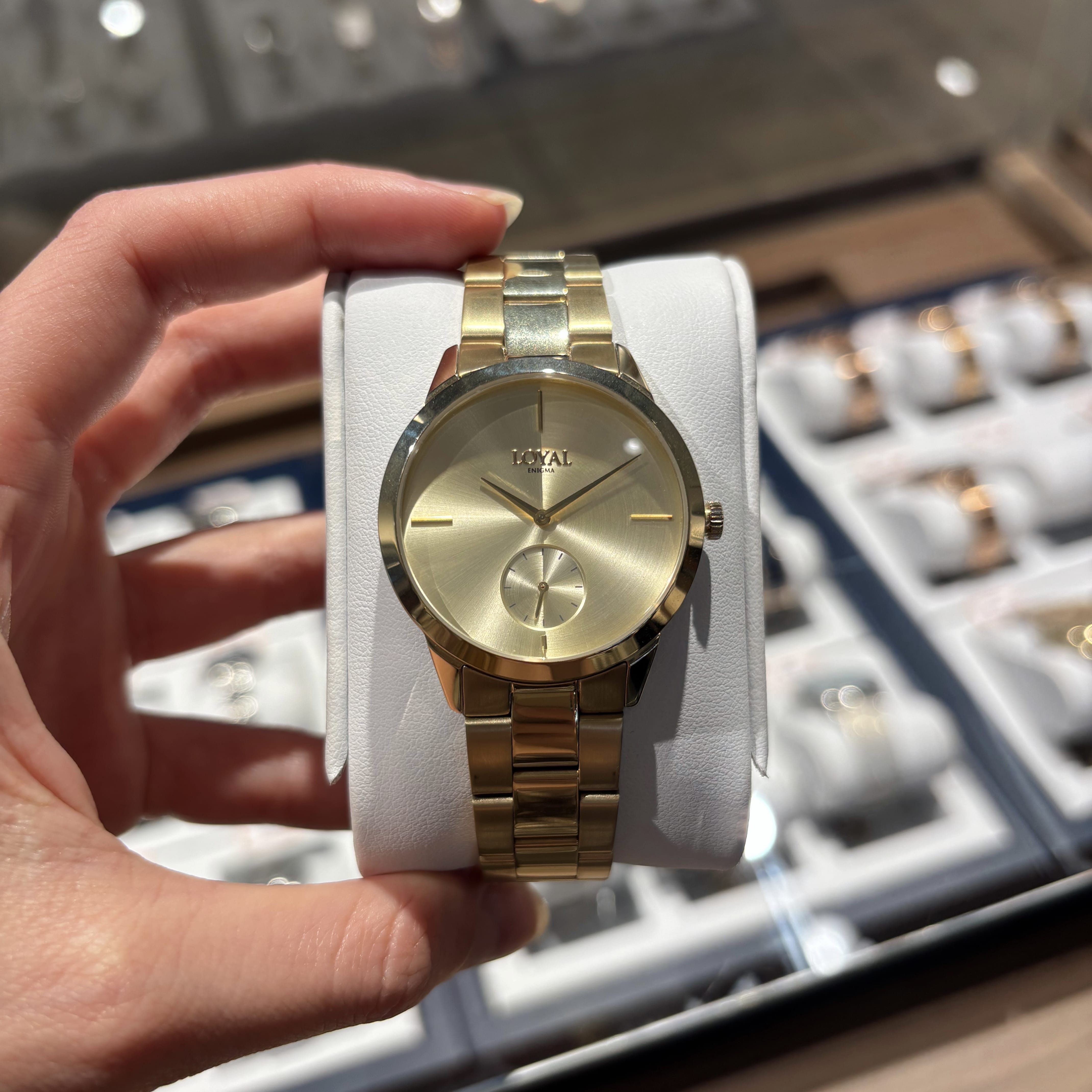 Loyal Enigma Women's Gold PVD Quartz Watch