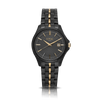 Loyal Enigma Women's Black & Gold Plated Quartz Watch